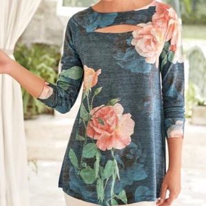 Soft Surroundings Evening Primrose Floral Cutout